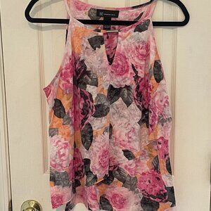 🖤 INC Women's Floral Sleeveless Blouse